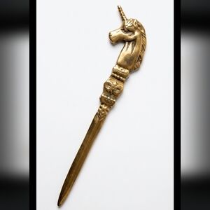 Majestic Gold Unicorn Letter Opener